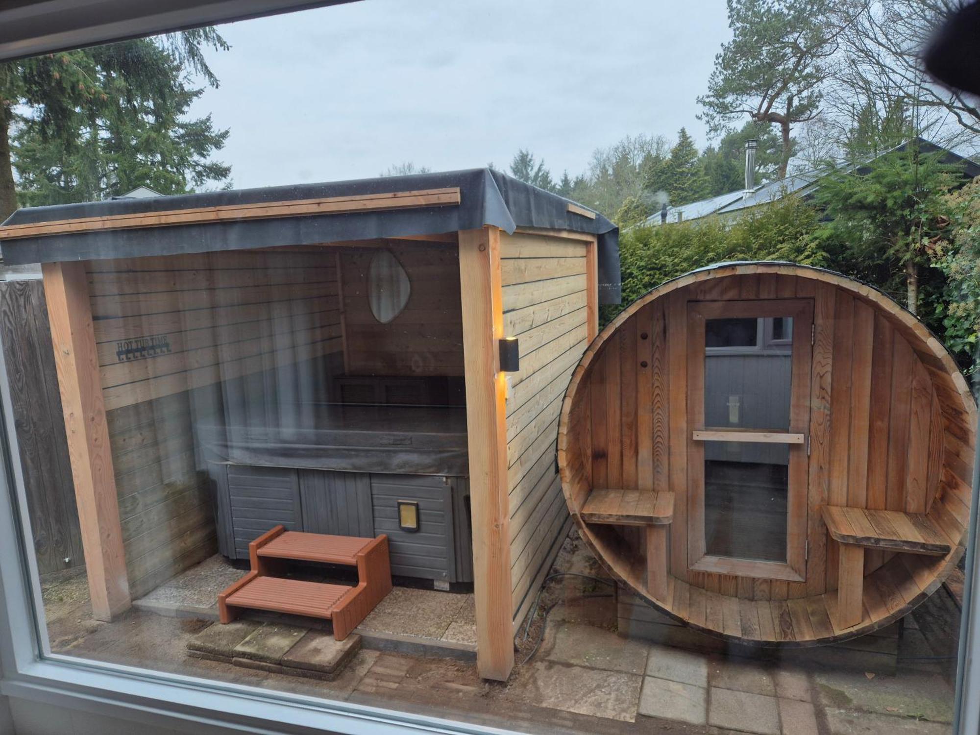 Luxe Boshuisje Met Prive Wellness & Jacuzzi Op De Veluwe Ermelo Ngoại thất bức ảnh